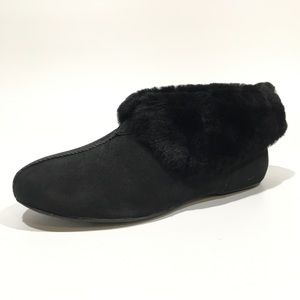 UGG NERINE BOOTIE SLIPPER -BLACK LAMB SUEDE / SHEEPSKIN CUFF WOMEN’S US 10 -NEW